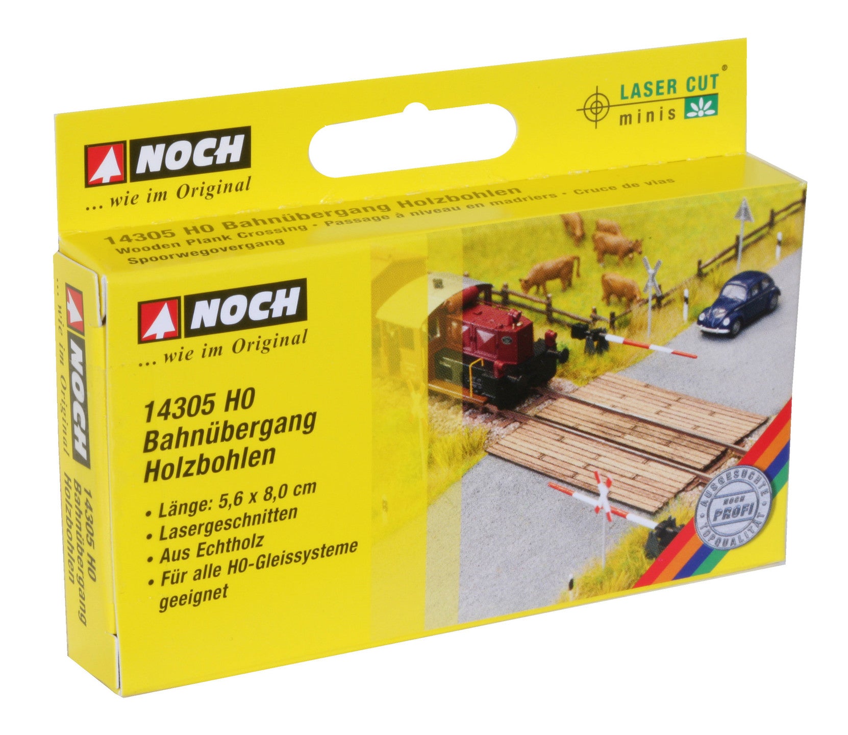 NOCH 14305 Bahnübergang Holzbohlen