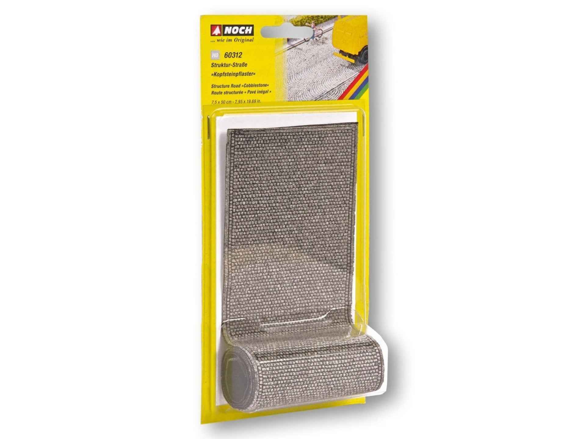NOCH 60312 Struktur-Straße “Kopfsteinpflaster”