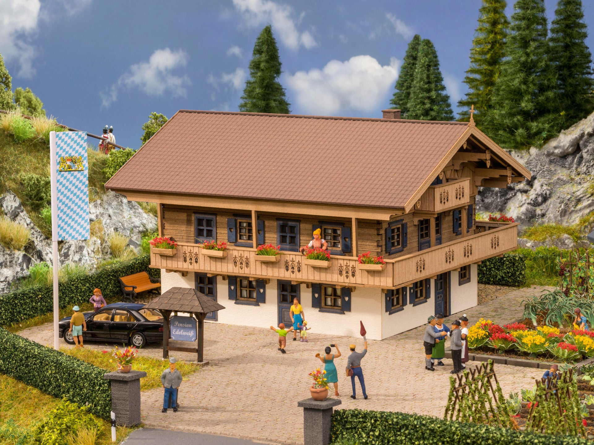 NOCH 63405 Ferienpension "Edelweiß"