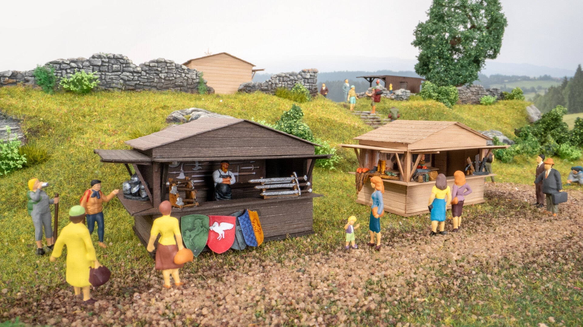 NOCH 65618 Themen-Set "Mittelaltermarkt"