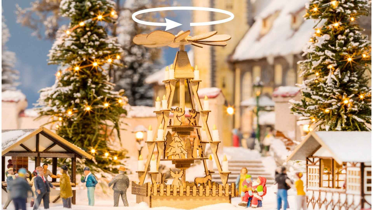 NOCH 66413 micro-motion Weihnachtsmarkt-Pyramide